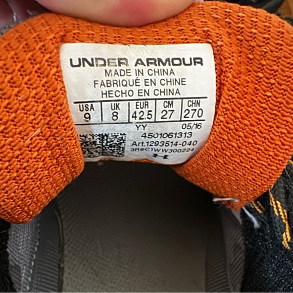 Under Armour Men’s low cut hiking/athletic Shoes size 9 - Picture 5 of 5